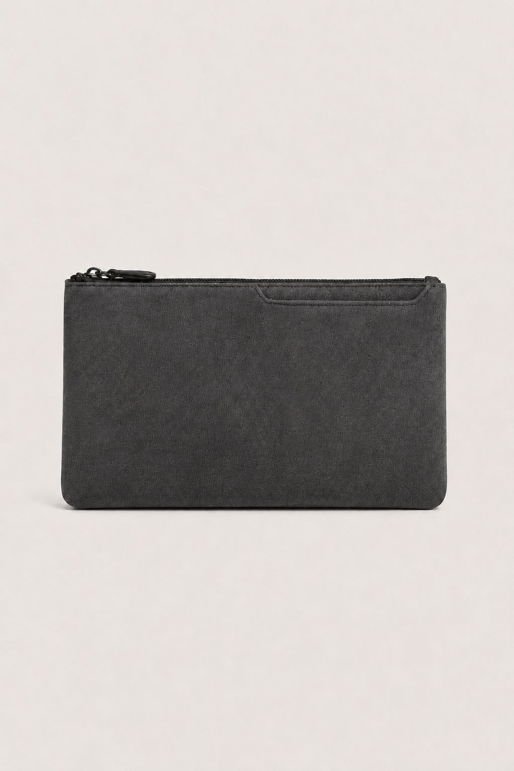 Borsa Clutch Alcantara Grigio Scuro