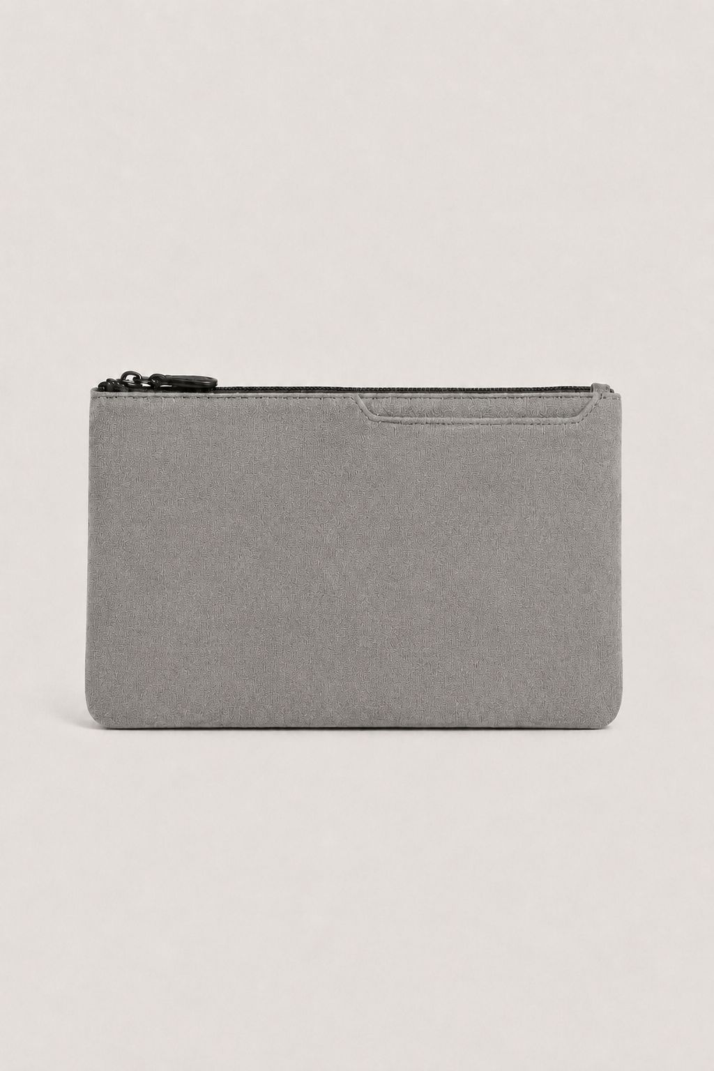 Borsa a Clutch Alcantara Mondstein Grigio