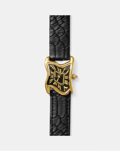 Orologio Quadrato da Fuso Piccolo Oro