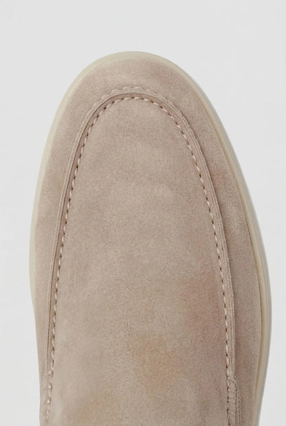 Mule da yacht in suede beige