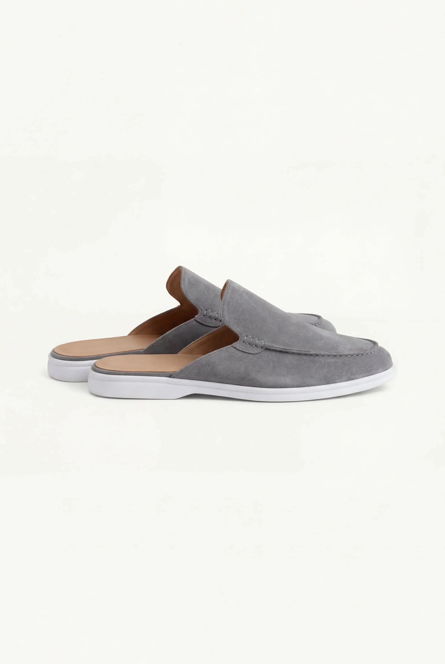 Mule Yacht in Suede Grigio