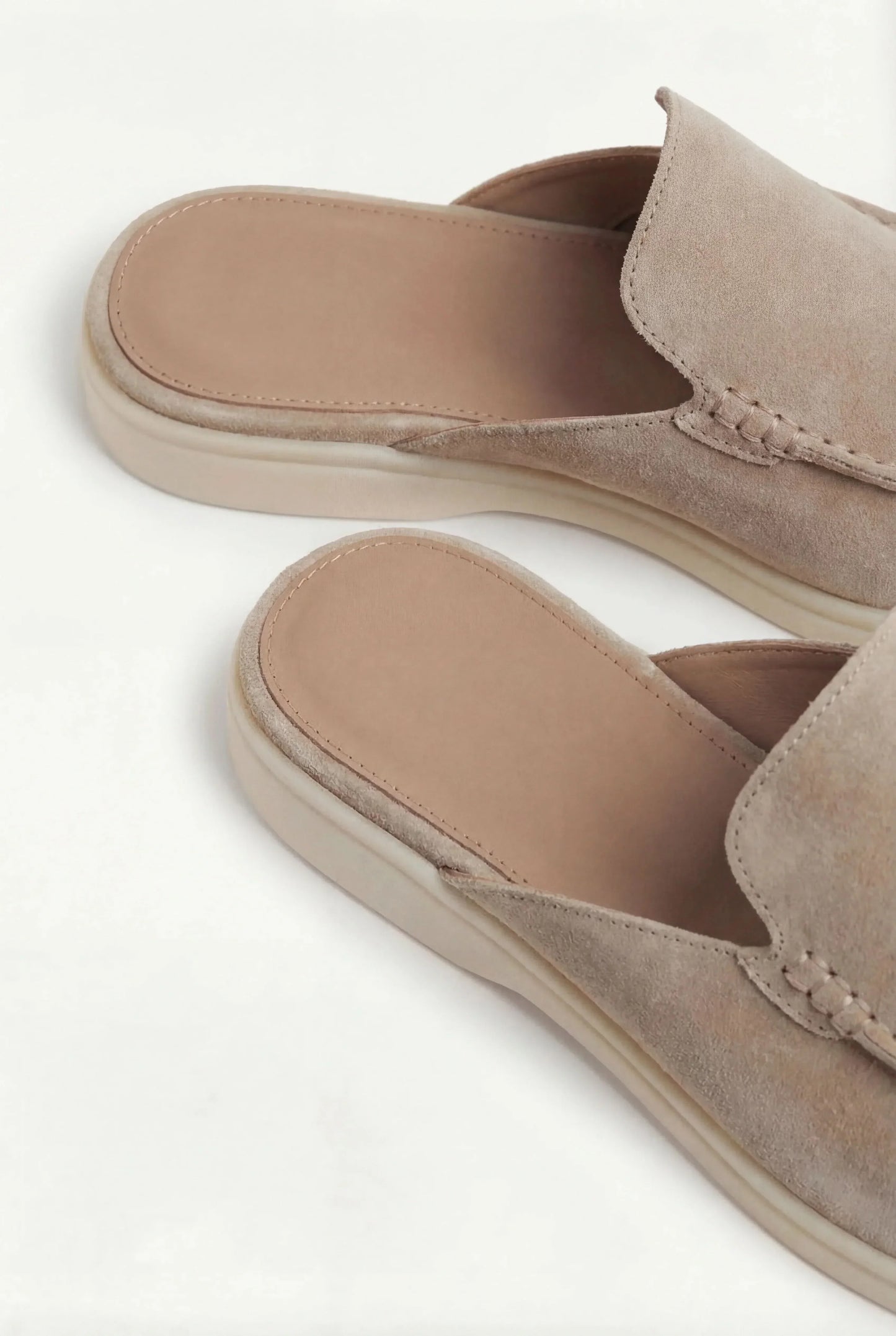 Mule da yacht in suede beige