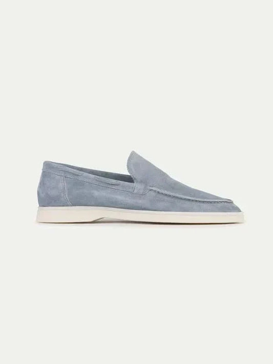 Mocassino Classico in Camoscio Baby Blu