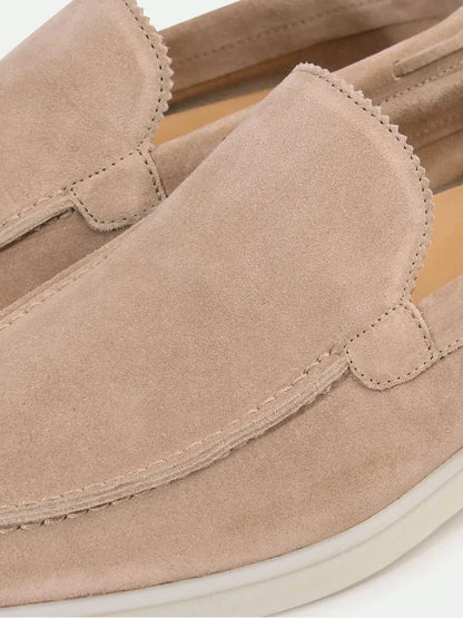 Mocassino Classico in Camoscio Beige