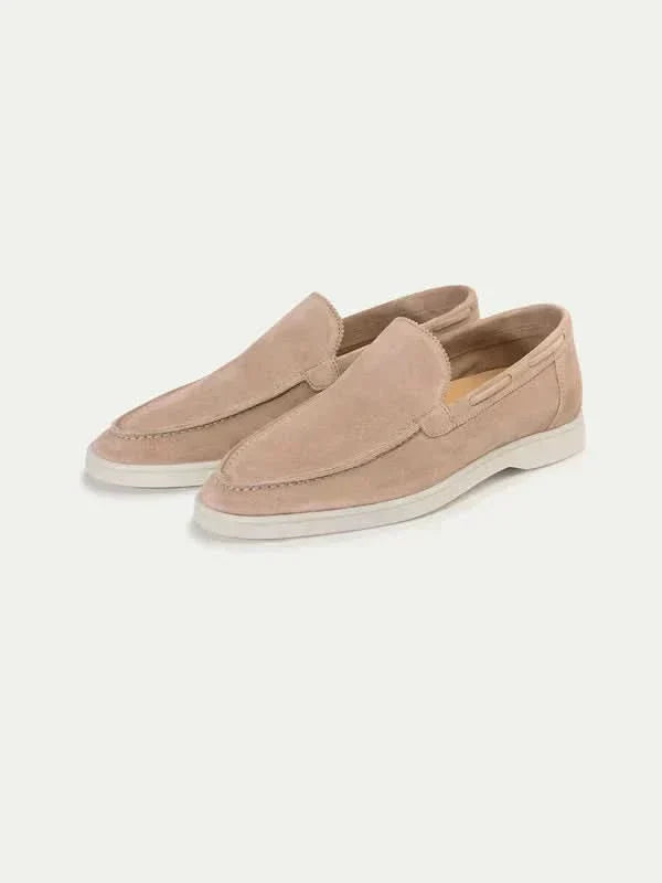 Mocassino Classico in Camoscio Beige