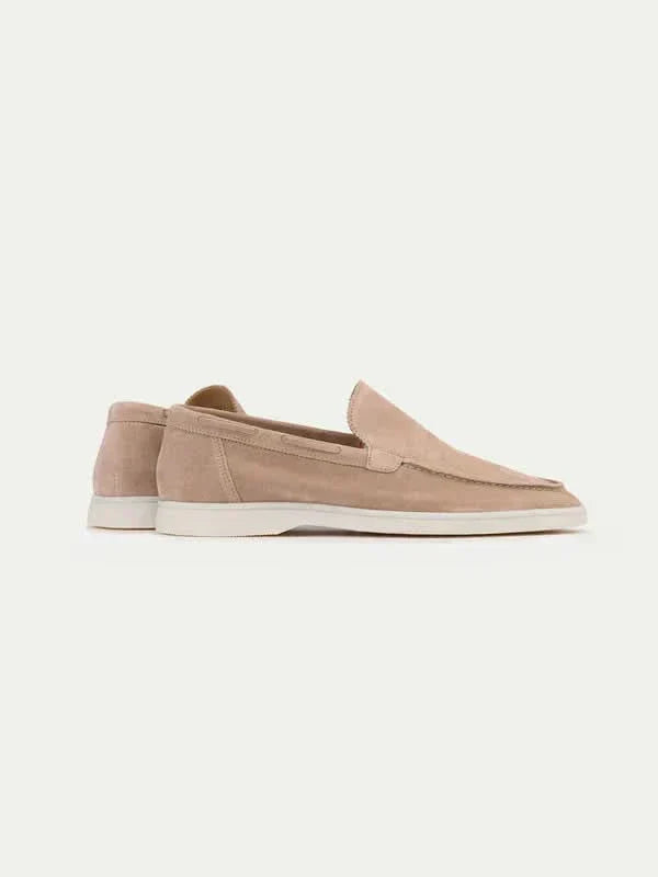 Mocassino Classico in Camoscio Beige