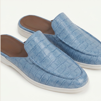 Mule Yacht-Croco Blu | EDIZIONE LIMITATA