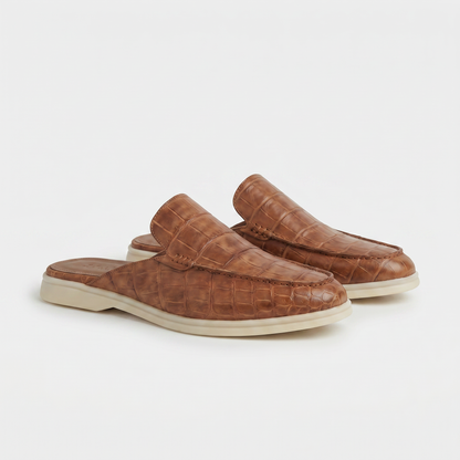 Mule Yacht-Croco Tan | EDIZIONE LIMITATA