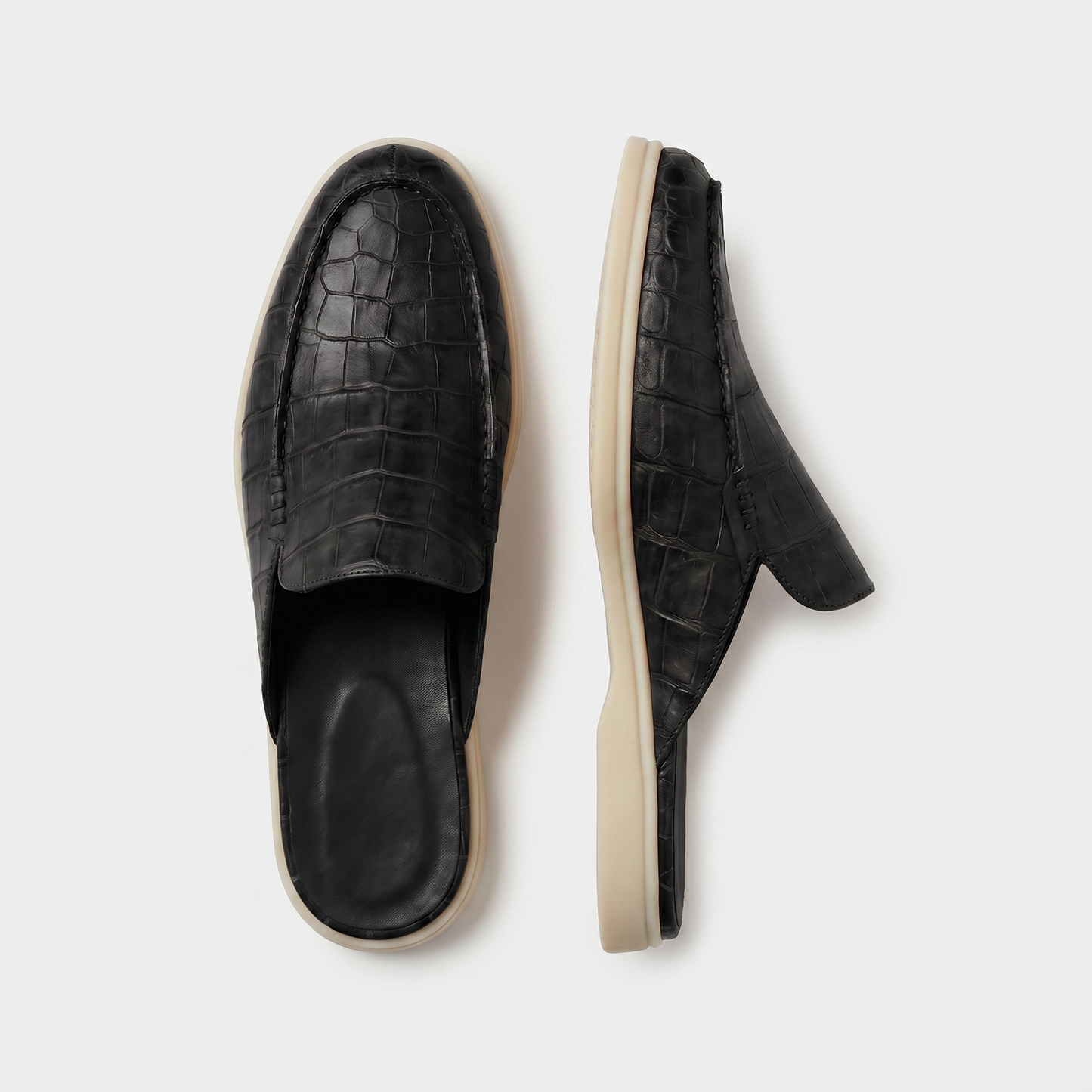Mule Yacht Croco Nera | EDIZIONE LIMITATA