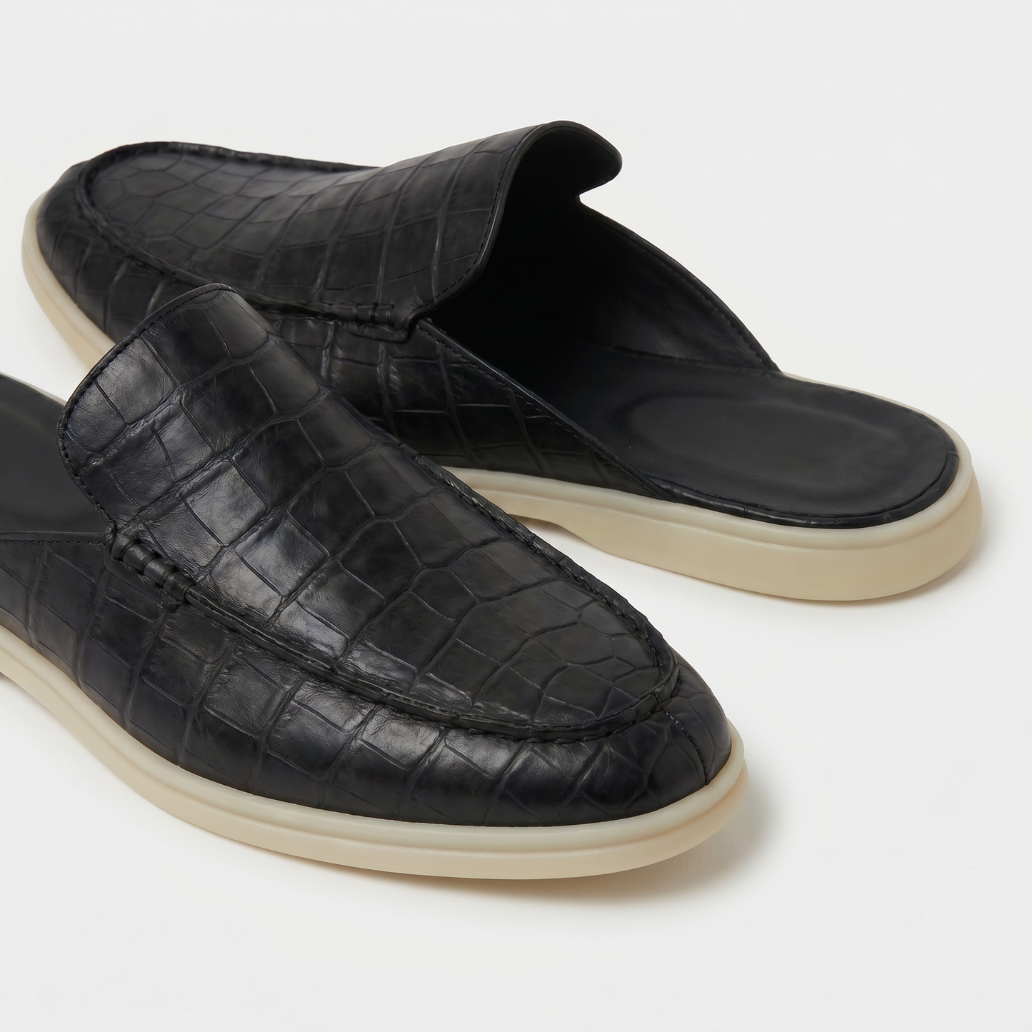 Mule Yacht Croco Nera | EDIZIONE LIMITATA
