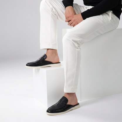 Mule Yacht Croco Nera | EDIZIONE LIMITATA