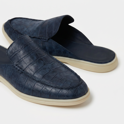 Mule Croco Yacht Blu Marino | EDIZIONE LIMITATA