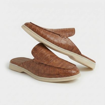 Mule Yacht-Croco Tan | EDIZIONE LIMITATA